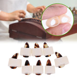 Maxbell 8Pcs Thumb Finger Guard Protector Reusable for Guzheng Learning Training S