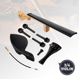 Maxbell Violin Accessories Kit Tailgut End Pin Accessories Violin DIY Parts 3 to 4