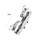 Maxbell Cowbell Mounting Bracket 2 Holes Drum Kit Percussion Instrument Adjustable