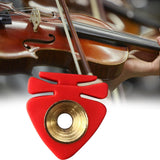 Maxbell Violin Mute Durable Accessories Simple Installation for Musical Instrument Red