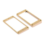 Maxbell 4 Pieces Pickup Metal Frame and Knob Replaces Frame Mounting Rings for Parts Aureate