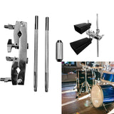 Maxbell Metal Connecting Clamp Holder Bracket Rod for Cymbals Percussion Instrument