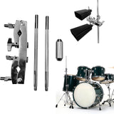 Maxbell Metal Connecting Clamp Holder Bracket Rod for Cymbals Percussion Instrument