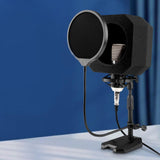 Maxbell Mic sheilds studios accessories Durable for Studio Recording Performance red