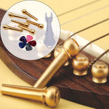 Maxbell Guitar Bridge Pins Puller Peg Remover 5Pcs Guitar Pick for Acoustic Guitar
