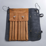 Maxbell Drumstick Bag Detachable Large Capacity Portable Artificial Leather Durable black