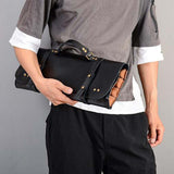 Maxbell Drumstick Bag Detachable Large Capacity Portable Artificial Leather Durable black