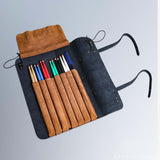 Maxbell Drumstick Bag Detachable Large Capacity Portable Artificial Leather Durable black