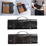 Maxbell Drumstick Bag Detachable Large Capacity Portable Artificial Leather Durable brown