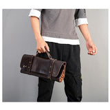 Maxbell Drumstick Bag Detachable Large Capacity Portable Artificial Leather Durable brown
