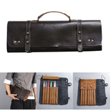 Maxbell Drumstick Bag Detachable Large Capacity Portable Artificial Leather Durable brown