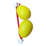 Maxbell Rhythmic Sand Balls Double Gourd Gifts for Training Teaching Activities Yellow