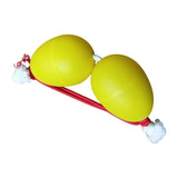 Maxbell Rhythmic Sand Balls Double Gourd Gifts for Training Teaching Activities Yellow