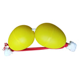 Maxbell Rhythmic Sand Balls Double Gourd Gifts for Training Teaching Activities Yellow