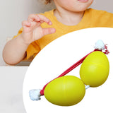 Maxbell Rhythmic Sand Balls Double Gourd Gifts for Training Teaching Activities Yellow