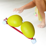 Maxbell Rhythmic Sand Balls Double Gourd Gifts for Training Teaching Activities Yellow