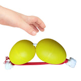 Maxbell Rhythmic Sand Balls Double Gourd Gifts for Training Teaching Activities Yellow