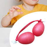 Maxbell Rhythmic Sand Balls Double Gourd Gifts for Training Teaching Activities Red