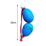 Maxbell Rhythmic Sand Balls Double Gourd Gifts for Training Teaching Activities Blue