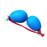 Maxbell Rhythmic Sand Balls Double Gourd Gifts for Training Teaching Activities Blue