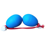 Maxbell Rhythmic Sand Balls Double Gourd Gifts for Training Teaching Activities Blue