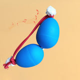 Maxbell Rhythmic Sand Balls Double Gourd Gifts for Training Teaching Activities Blue