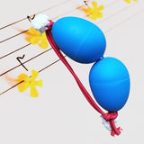 Maxbell Rhythmic Sand Balls Double Gourd Gifts for Training Teaching Activities Blue
