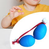Maxbell Rhythmic Sand Balls Double Gourd Gifts for Training Teaching Activities Blue