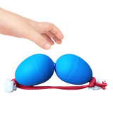 Maxbell Rhythmic Sand Balls Double Gourd Gifts for Training Teaching Activities Blue