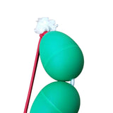 Maxbell Rhythmic Sand Balls Double Gourd Gifts for Training Teaching Activities Green