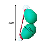 Maxbell Rhythmic Sand Balls Double Gourd Gifts for Training Teaching Activities Green