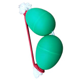 Maxbell Rhythmic Sand Balls Double Gourd Gifts for Training Teaching Activities Green