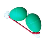 Maxbell Rhythmic Sand Balls Double Gourd Gifts for Training Teaching Activities Green