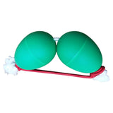 Maxbell Rhythmic Sand Balls Double Gourd Gifts for Training Teaching Activities Green