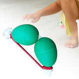 Maxbell Rhythmic Sand Balls Double Gourd Gifts for Training Teaching Activities Green