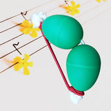 Maxbell Rhythmic Sand Balls Double Gourd Gifts for Training Teaching Activities Green