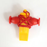 Maxbell Outdoor Whistle Folk Musical Instrument Gift for Children Coaches Red Yellow