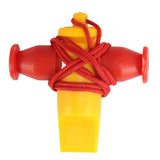 Maxbell Outdoor Whistle Folk Musical Instrument Gift for Children Coaches Red Yellow