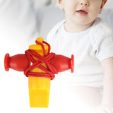 Maxbell Outdoor Whistle Folk Musical Instrument Gift for Children Coaches Red Yellow