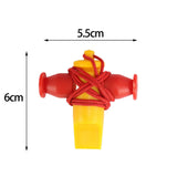 Maxbell Outdoor Whistle Folk Musical Instrument Gift for Children Coaches Red Yellow