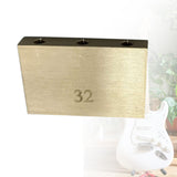 Maxbell Durable Electric Guitar Brass Block Instrument Repair Tool for Guitar Bridge 32mm