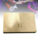 Maxbell Durable Electric Guitar Brass Block Instrument Repair Tool for Guitar Bridge 32mm