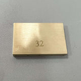 Maxbell Durable Electric Guitar Brass Block Instrument Repair Tool for Guitar Bridge 32mm