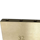 Maxbell Durable Electric Guitar Brass Block Instrument Repair Tool for Guitar Bridge 32mm