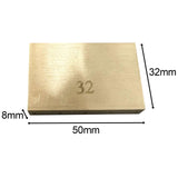 Maxbell Durable Electric Guitar Brass Block Instrument Repair Tool for Guitar Bridge 32mm