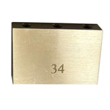 Maxbell Durable Electric Guitar Brass Block Instrument Repair Tool for Guitar Bridge 34mm