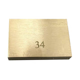 Maxbell Durable Electric Guitar Brass Block Instrument Repair Tool for Guitar Bridge 34mm