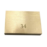 Maxbell Durable Electric Guitar Brass Block Instrument Repair Tool for Guitar Bridge 34mm