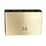 Maxbell Durable Electric Guitar Brass Block Instrument Repair Tool for Guitar Bridge 34mm