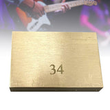 Maxbell Durable Electric Guitar Brass Block Instrument Repair Tool for Guitar Bridge 34mm